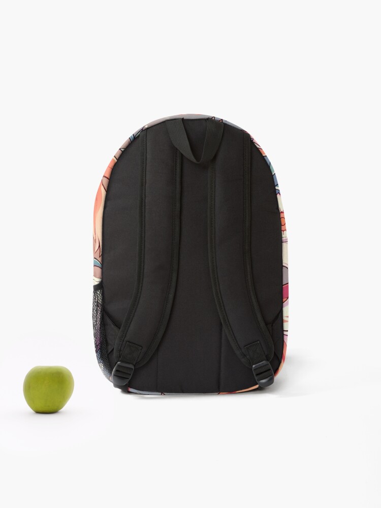 Thumbnail 2 of 3, Backpack, Anime Cat Pattern designed and sold by Travelcases.