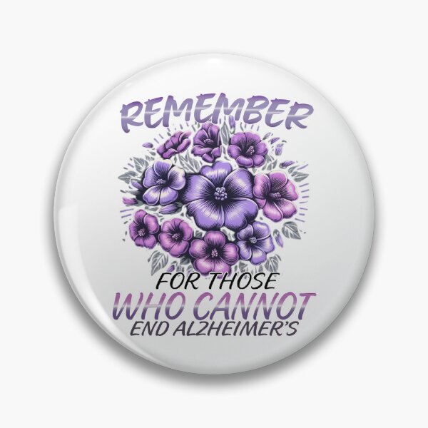 Item preview, Remember For Those Who Cannot End Alzheimer's Purple dementia end Alz designed and sold by Smix Pixels.
