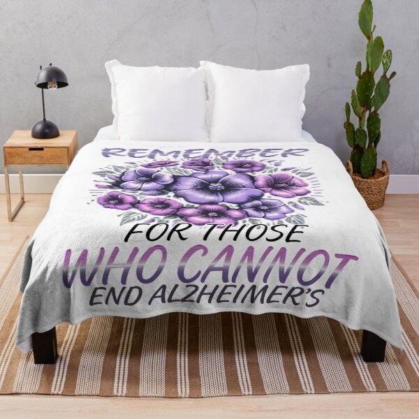 Item preview, Remember For Those Who Cannot End Alzheimer's Purple dementia end Alz designed and sold by Smix Pixels.