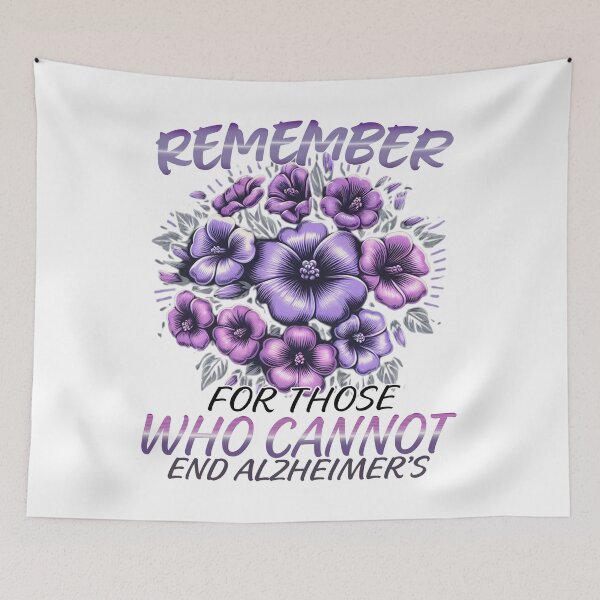 Item preview, Remember For Those Who Cannot End Alzheimer's Purple dementia end Alz designed and sold by Smix Pixels.