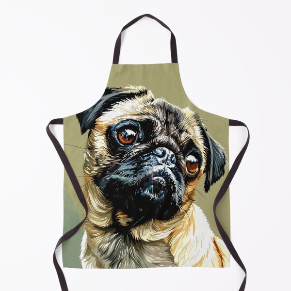 Item preview, Pug portrait design designed and sold by Artbyminga.