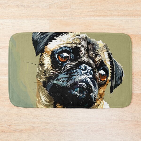 Item preview, Pug portrait design  designed and sold by Artbyminga.