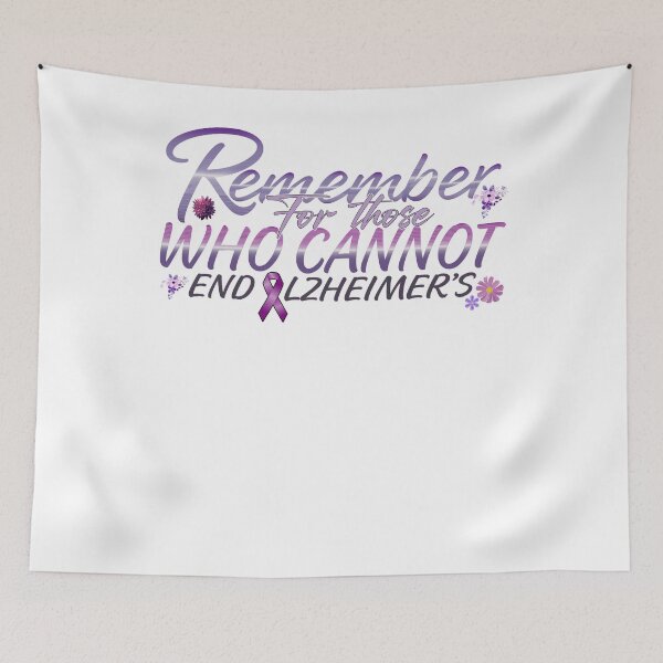 Item preview, Remember For Those Who Cannot End Alzheimer's Purple dementia end Alz designed and sold by Smix Pixels.