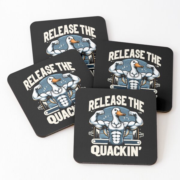 Item preview, Release The Quackin Duck Gym Weightlifting Bodybuilder designed and sold by Dressed For  Duty.