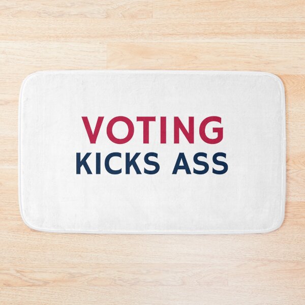 Item preview, Voting Kicks Ass Election Enthusiast Civic Engagement  designed and sold by The Junto Shop.