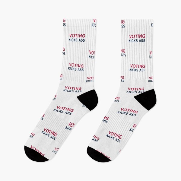 Item preview, Voting Kicks Ass Election Enthusiast Civic Engagement  designed and sold by The Junto Shop.