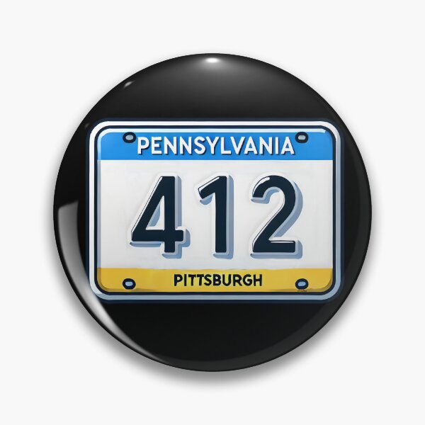 Item preview, Pittsburgh Pennsylvania 412 Travel License Plate designed and sold by StickaTime.
