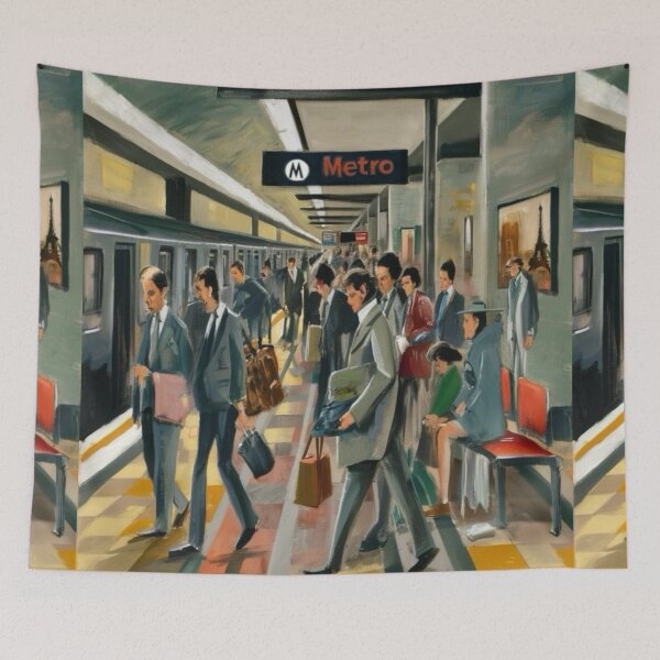 Item preview, Dynamic Paris Metro Station. Art by Carraann  designed and sold by CARRAANN.