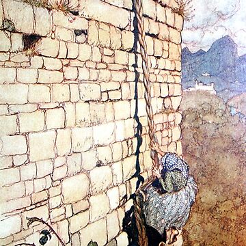 "Rapunzel - Grimm Brothers - Arthur Rackham " Art Print for Sale by