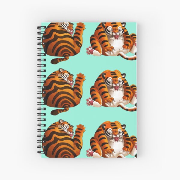 Two Fat Tigers Spiral Notebook