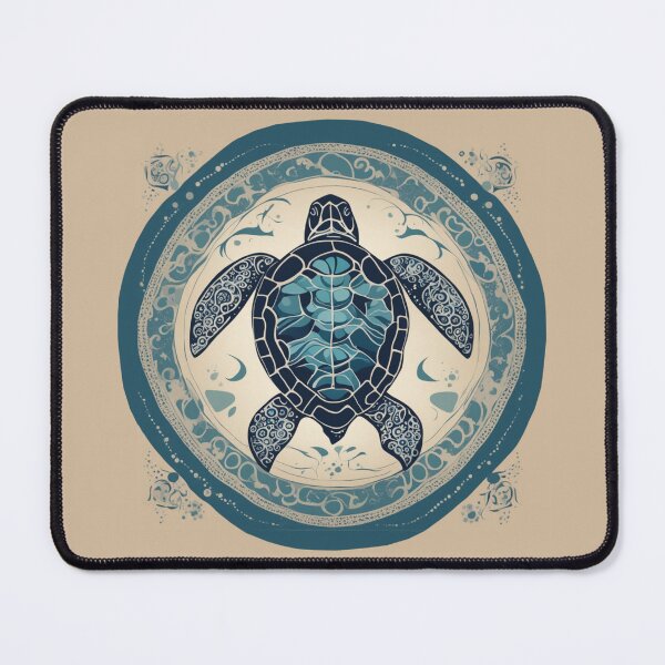 Item preview, A Mandala Sea Turtle with a MC Escher theme designed and sold by BloodSweatNTers.