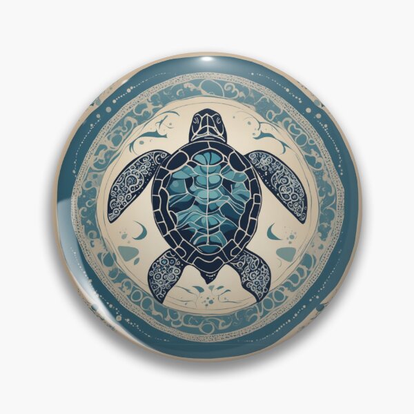 Item preview, A Mandala Sea Turtle with a MC Escher theme designed and sold by BloodSweatNTers.
