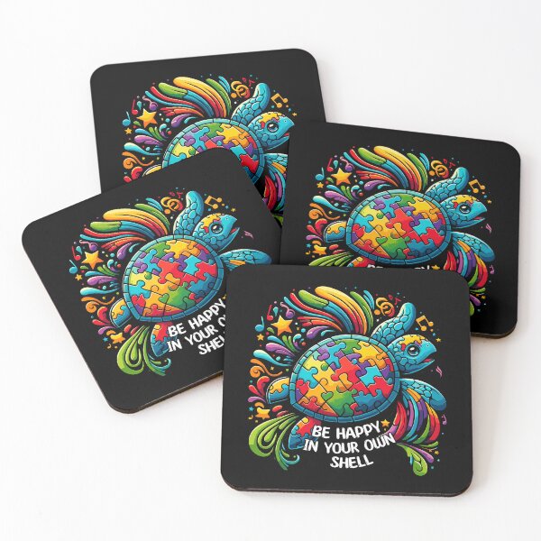 Item preview, Puzzle Turtle Be Happy In Your Own Shell Autism Awareness designed and sold by Dressed For  Duty.