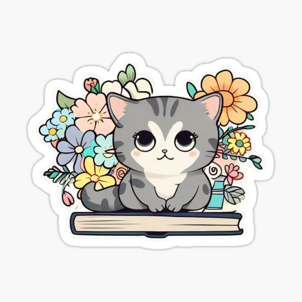 Item preview, Cat on Book designed and sold by Michelle Pulliam.