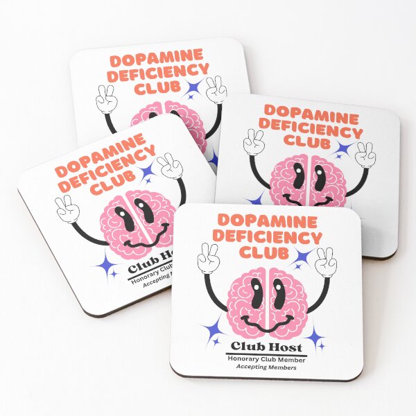 Artikelvorschau, Dopamin-Mangel-Club Lustiges ADHS-Humor-Gehirn-Maskottchen entworfen und verkauft von digifaxdesign.