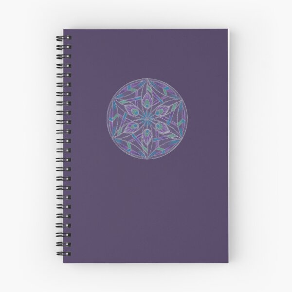 Item preview, Flower of Life Mandalas: 285 - Purple Peacock Feather designed and sold by SonoSonoStudio.