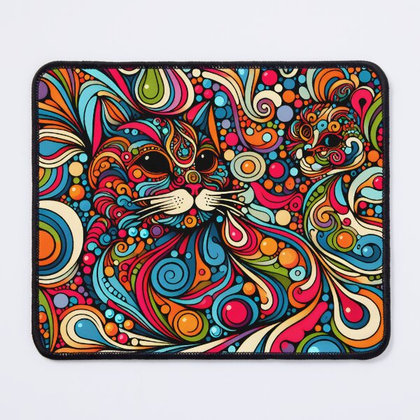 Item preview, Psychedelic cat pattern designed and sold by Travelcases.
