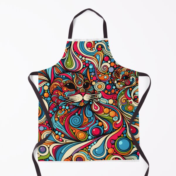 Item preview, Psychedelic cat pattern designed and sold by Travelcases.