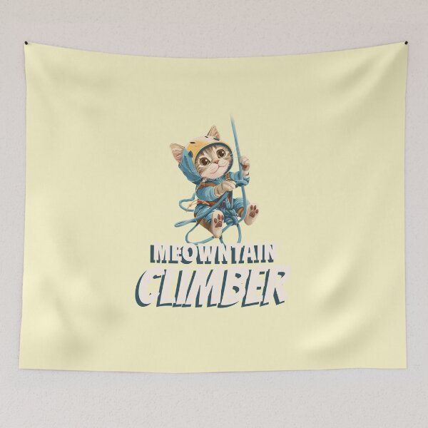 Item preview, Meowntaineer #mountainlover #catlover #climbinglover designed and sold by Anna Halasek.