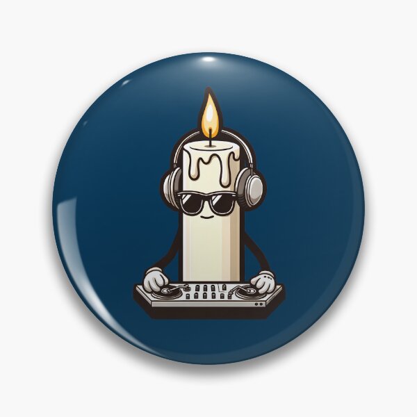 Item preview, DJ Candle Wick spinning lit Beats on turntables designed and sold by StickaTime.