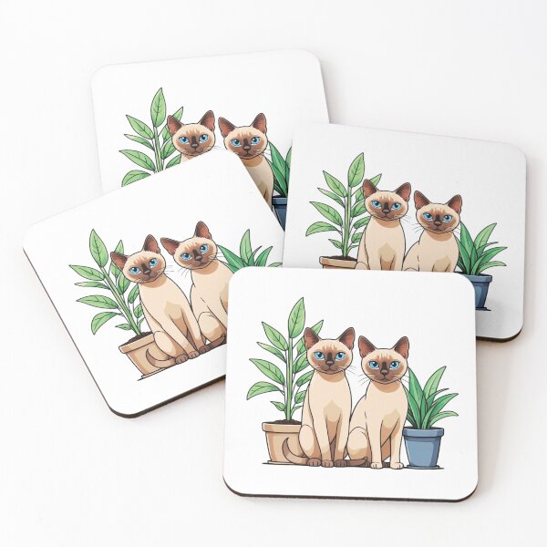 Item preview, Tonkinese Cats And Potted Plants designed and sold by TheAnimalZ00.