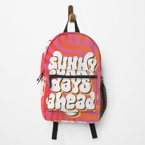 Item preview, Sunny days ahead - Retro design with illustrated lettering in vibrant colors designed and sold by DesignsArtColor.