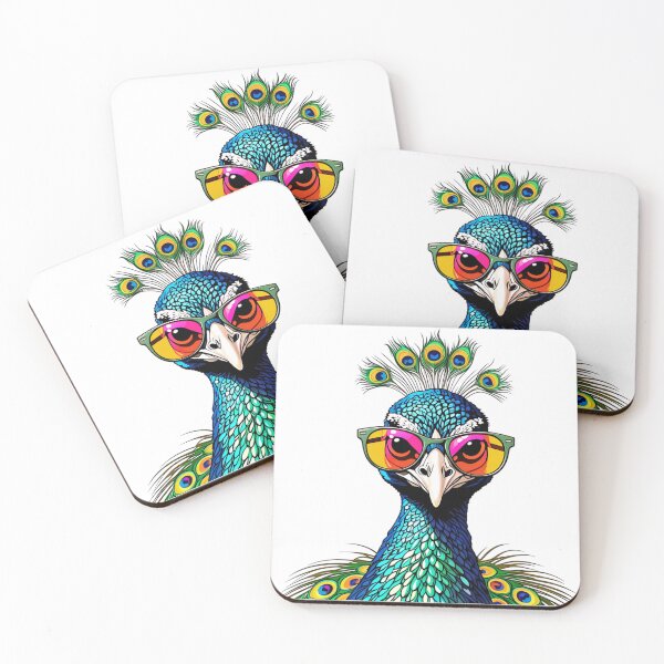 Item preview, Cool Peacock Portrait designed and sold by TheAnimalZ00.