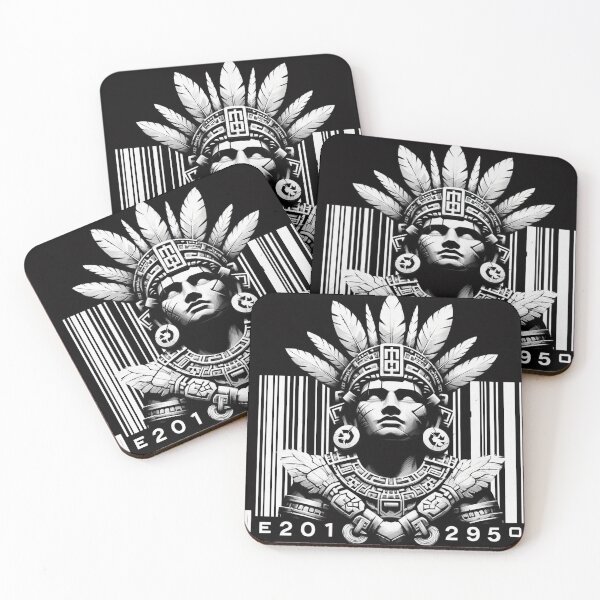 Item preview, Cyberpunk Aztec God with Graffiti designed and sold by benja-08.