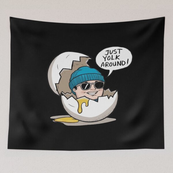 Item preview, Egg Pun "Just Yolk Around" designed and sold by Midnight Veil Designs.