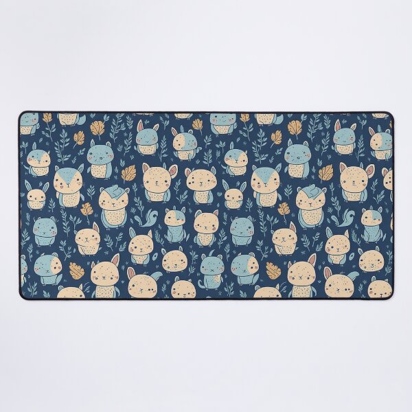 Item preview, Kawaii Woodland Friends: Cute Animal Pattern designed and sold by Daniel Haddad.
