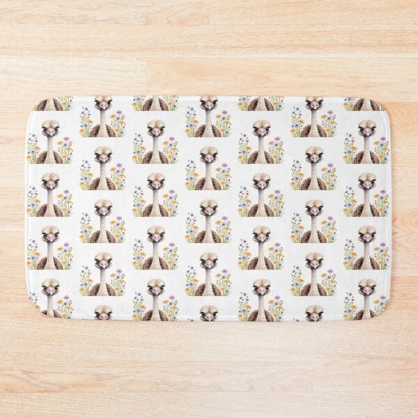 Item preview, Ostrich Floral Portrait designed and sold by TheAnimalZ00.