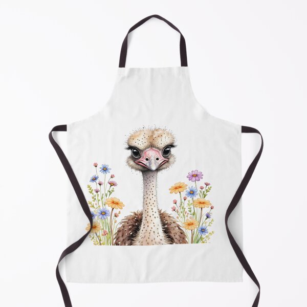 Item preview, Ostrich Floral Portrait designed and sold by TheAnimalZ00.