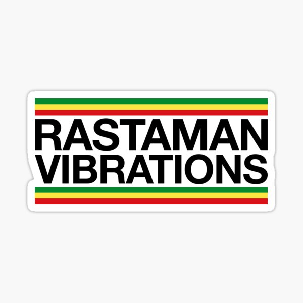 Vibrations Rastaman | Rasta Jamaïque Weed Sticker