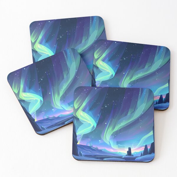 Item preview, Aurora Borealis - Northern Lights in abstract glass work designed and sold by liana campbell.