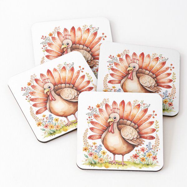Item preview, Turkey And Flowers designed and sold by TheAnimalZ00.