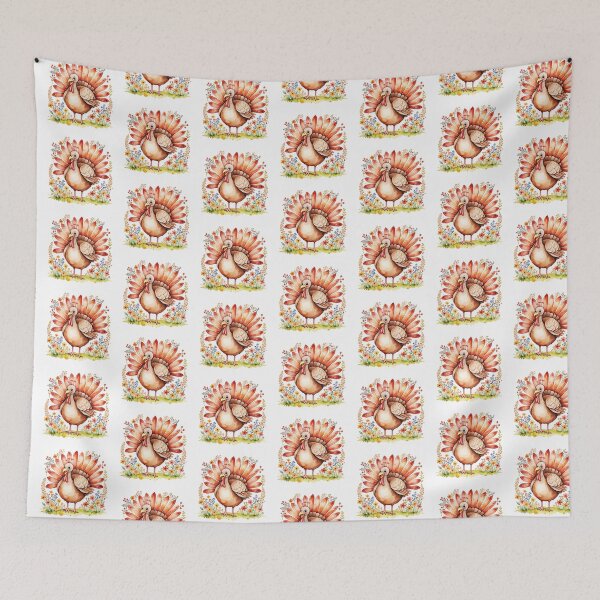 Item preview, Turkey And Flowers designed and sold by TheAnimalZ00.