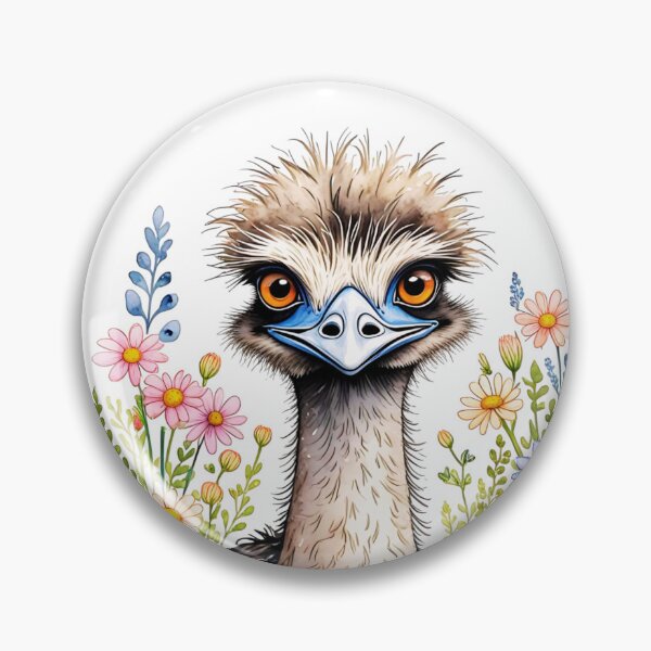 Artikelvorschau, Emu-Blumenporträt entworfen und verkauft von TheAnimalZ00.