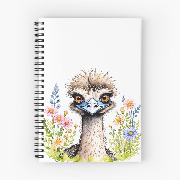 Item preview, Emu Floral Portrait designed and sold by TheAnimalZ00.