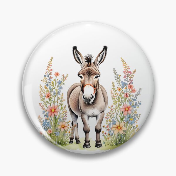 Item preview, Donkey And Flowers designed and sold by TheAnimalZ00.