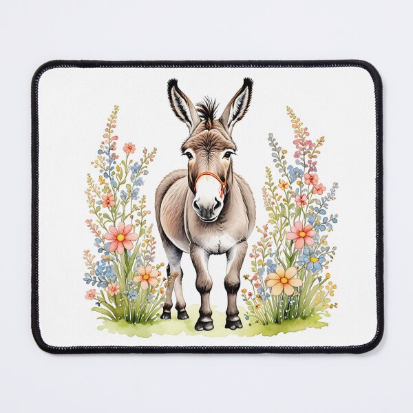 Item preview, Donkey And Flowers designed and sold by TheAnimalZ00.