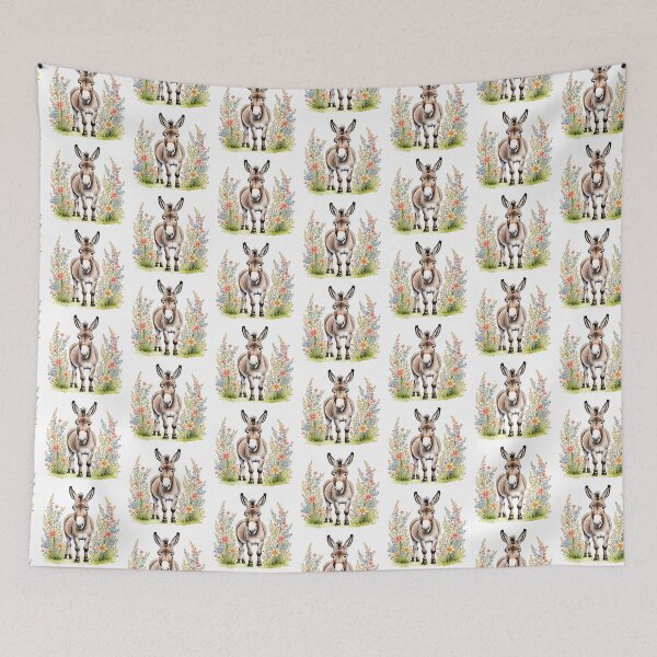 Item preview, Donkey And Flowers designed and sold by TheAnimalZ00.