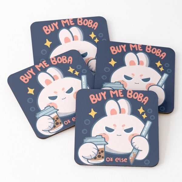 Item preview, Buy me boba kawaii bunny  designed and sold by Kawabijutsu21.