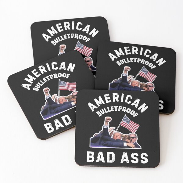 Item preview, Trump Bulletproof American Bad Ass designed and sold by WoodburyLake.