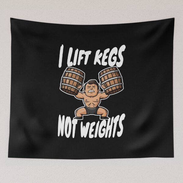 Item preview, I Lift Kegs Not Weights – Funny Gym and Beer  designed and sold by InspireHubWear.