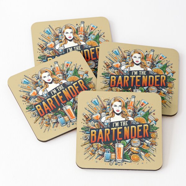 Item preview, I'm the Bartender, typography designed and sold by maxmaj.