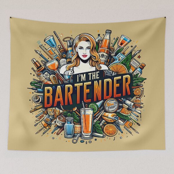 Item preview, I'm the Bartender, typography designed and sold by maxmaj.