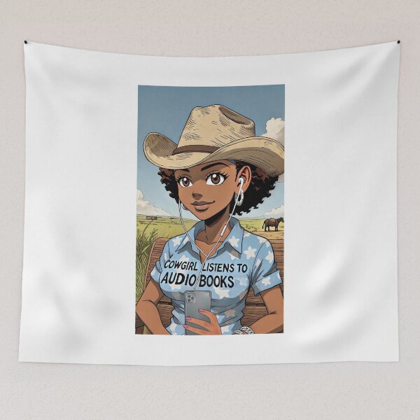 Item preview, Cowgirl Listens To Audiobooks  designed and sold by Antuan Simmons.