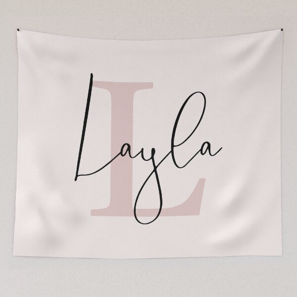 Item preview, Layla - Custom name on black cursive font  designed and sold by To the Lua.