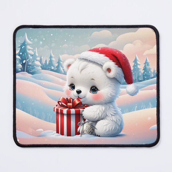 Item preview, The little Christmas polar bear is designed and sold by nicky2342.