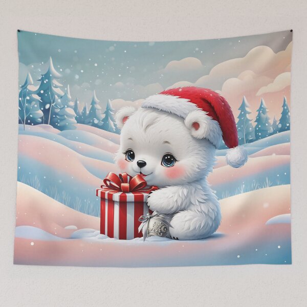 Item preview, The little Christmas polar bear is designed and sold by nicky2342.